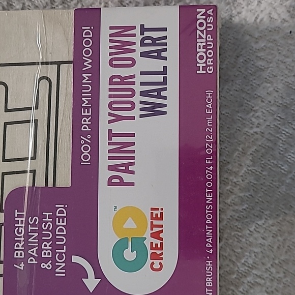 Go Create! 100% Premium Wood Fire Engine Puppy Canvas Art Paint Brush 4 Colors - Picture 5 of 5